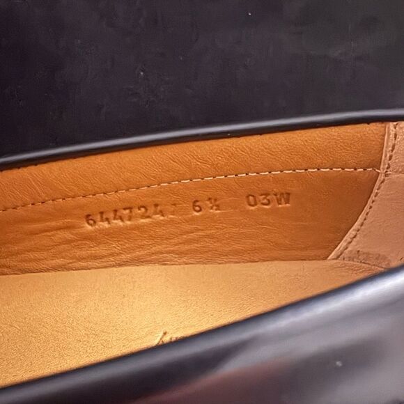 Brand new Gucci Men\'s Kaveh Double G Loafers Black leather size 7.5